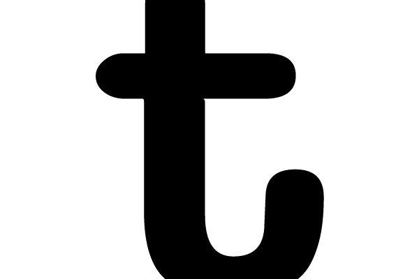A Basic Typography Design of the Letter T