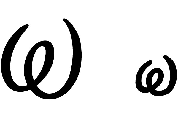 Two Cursive Letters