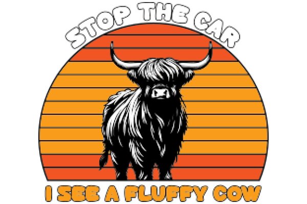 A Humorous Take on the 'Stop the Car' Meme Featuring a Fluffy Cow