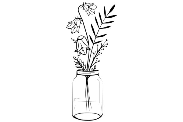 A Whimsical Bouquet in a Mason Jar
