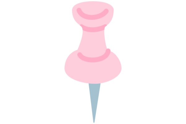 A Playful Pink Ice Cream Cone with a Blue Pointy Top