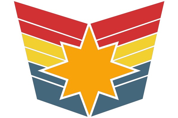 Abstract Geometric Star Logo