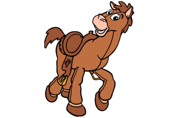 A Friendly Brown Horse with a Smile