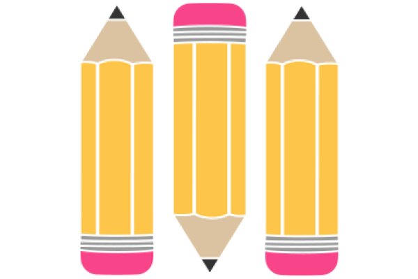 A Playful Pencil and Eraser Set