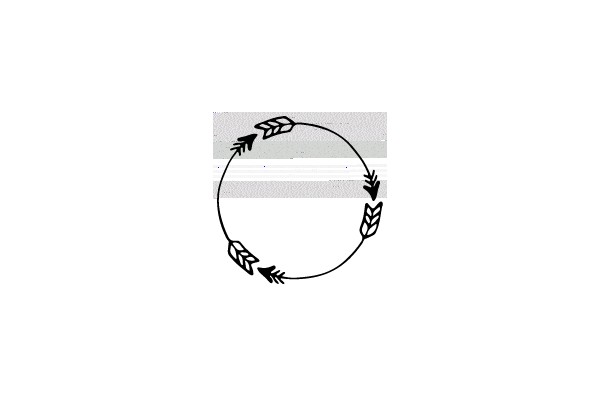 Circular Path with Arrows