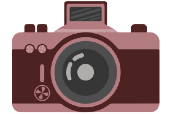A Vintage Camera with a Pink Body and Black Lens