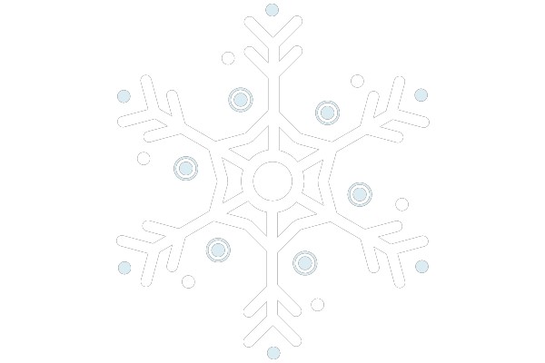 Classic Snowflake: A Festive 8-Petalled Design