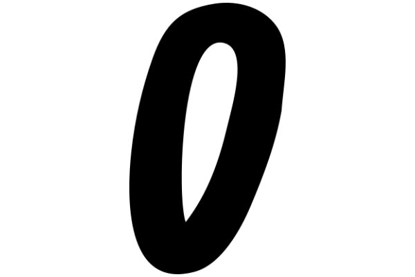 Digital Art: A Curved Black Line