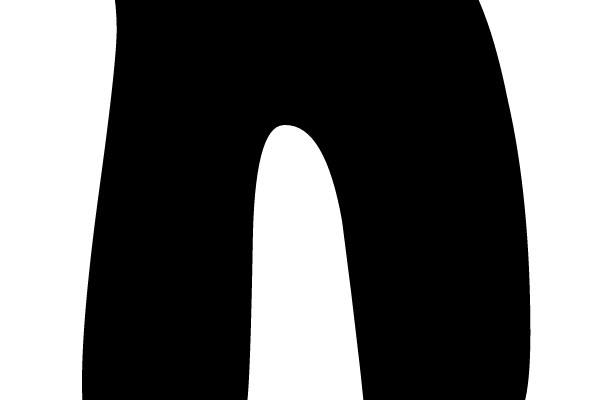 Black Splatter Shape on White Background
