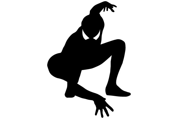 Silhouette of a Person in a Dynamic Pose