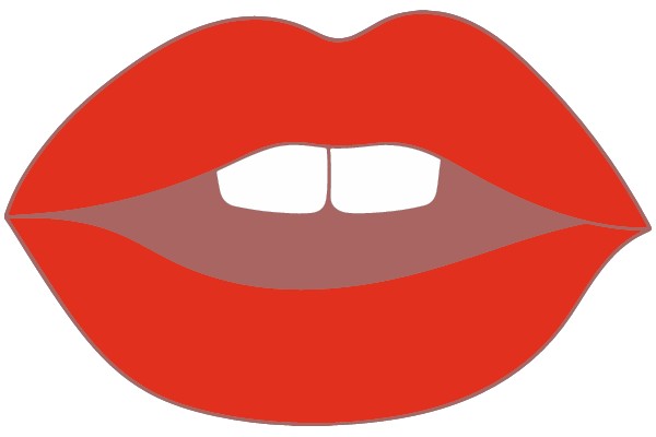 Red Lips with Teeth