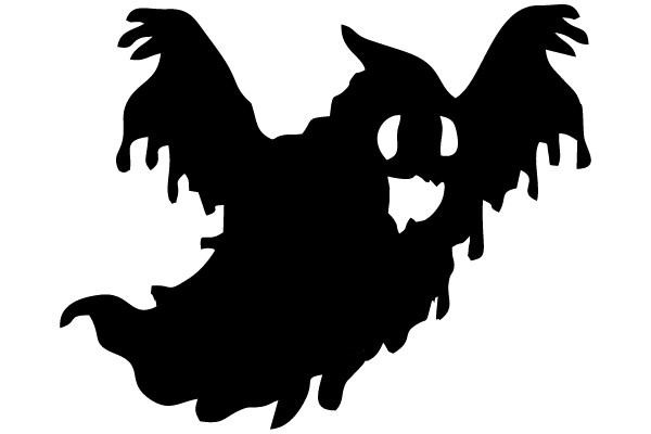 Spooky Ghost Silhouette