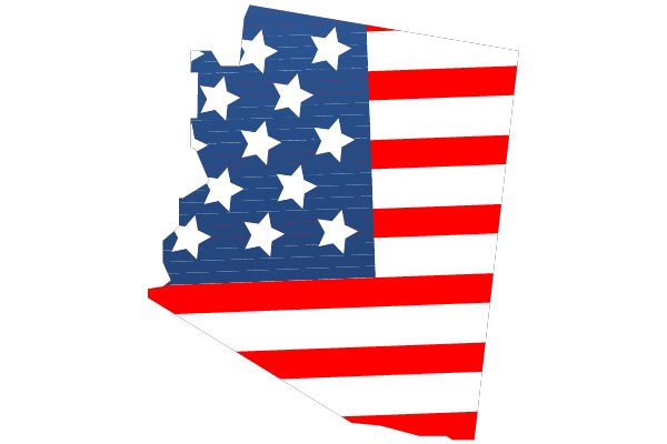 American-Styled Arizona State Outline