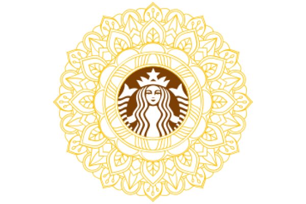 Stylized Starbucks Logo with Intricate Design