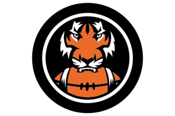 Vintage Football Logo with a Lion Mascot