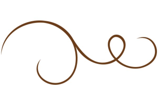Stylized Brown Swirl Logo
