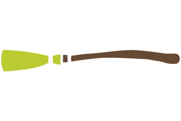 A Digital Artwork of a Stylized Fish and a Banner, Set Against a White Background