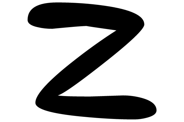 Bold Black Letter Z