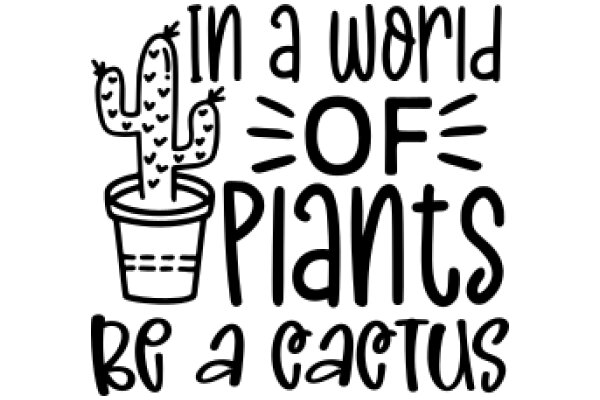 In a World of Plants, Be a Cactus