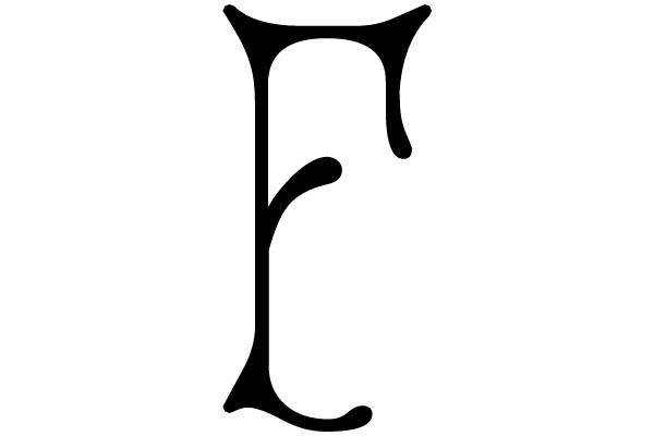 Typography: The Letter 'E' in a Classic Serif Style