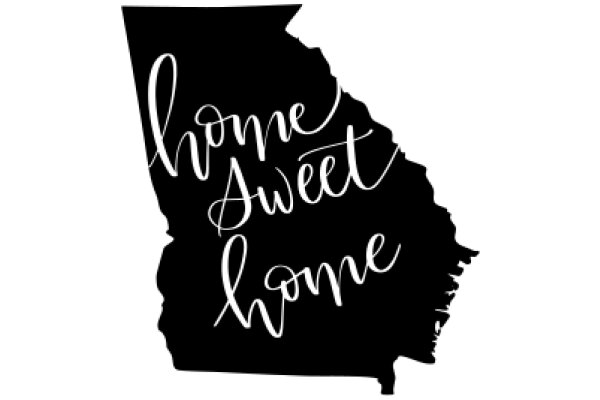 Home Sweet Home: A Silhouette of a State's Name