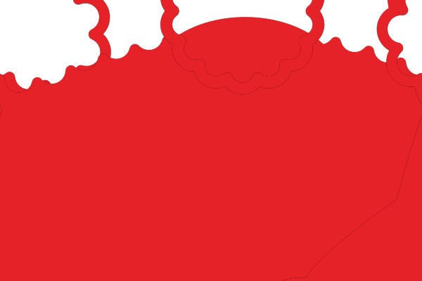 A Festive Red Hat with a White Pompom