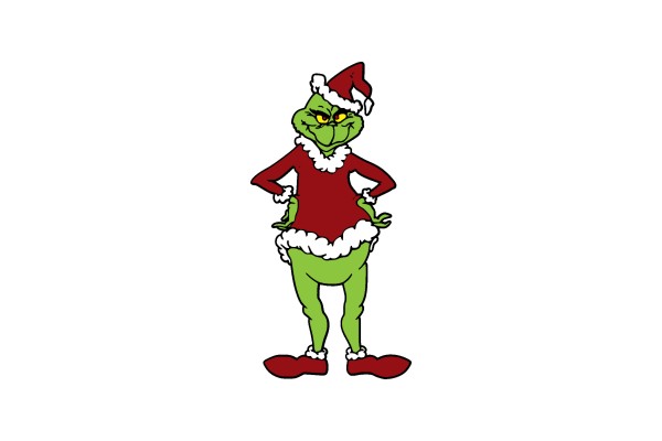 Grinch in Christmas Outfit