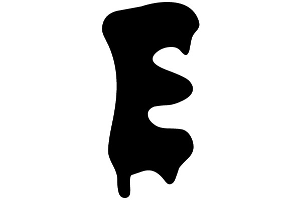 Black Splatter 'E'