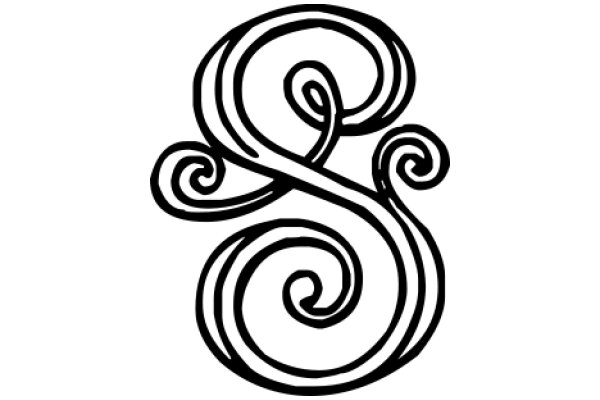 Stylized Letter 'S' with a Swirl Design