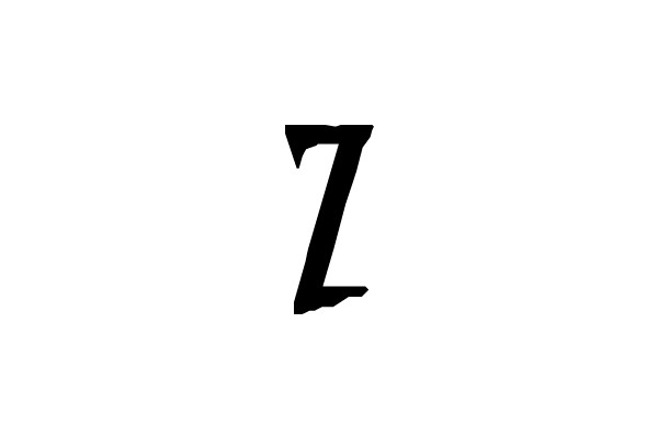 Bold Capital Letter Z