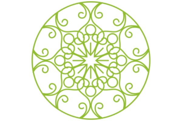 Vibrant Geometric Design: A Symphony of Circles and Swirls