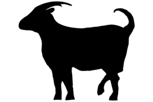 A Silhouette of a Ram, Standing Alone