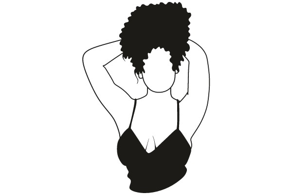 Portrait of a Woman with Curly Hair