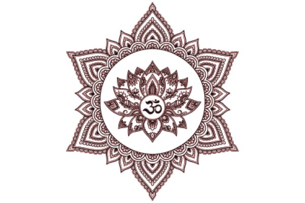Intricate Mandala Design with a Centerpiece of the OM Symbol