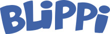Stylized Blue Lettering of the Word 'BLI' with a White Background