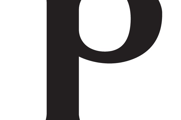 A Gothic Serif Font Letter 'P'
