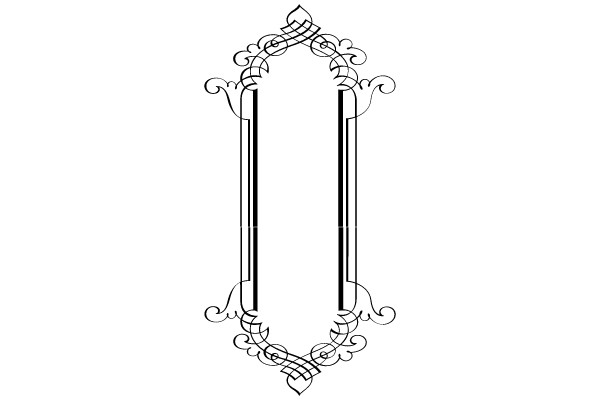 Ornate Vintage Frame with Flourish Design