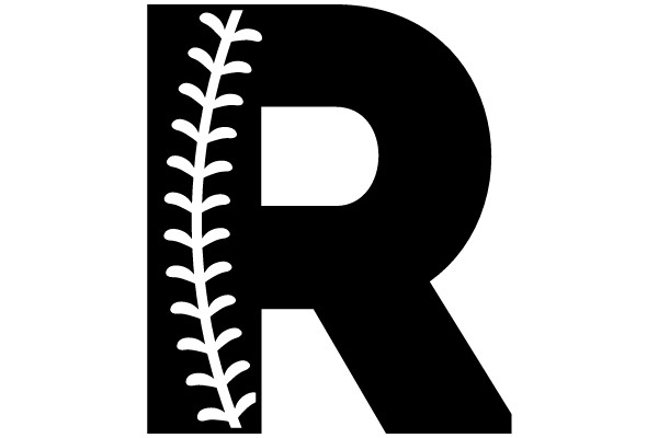 Stitched Baseball Batting Letter R