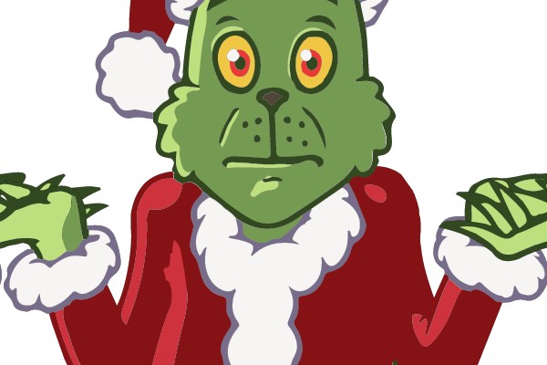 Grinch in Santa Suit