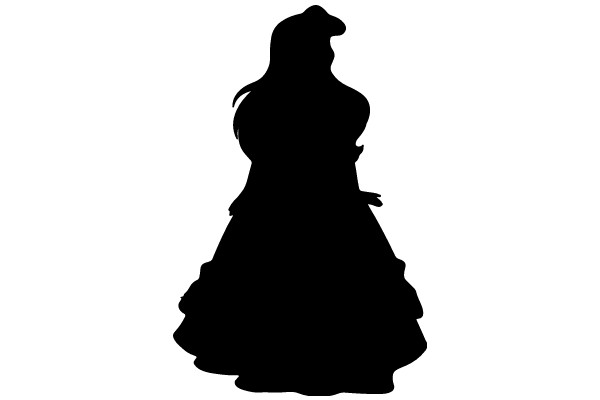Silhouette of a Woman in a Dress