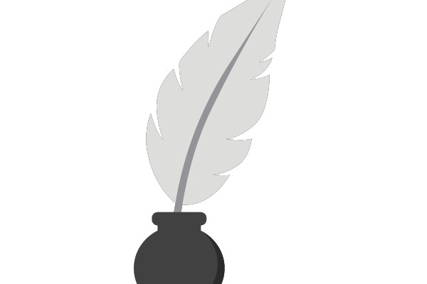 Feather Quill and Inkwell