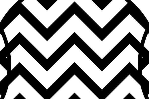 Chevron Patterned Christmas Ornament