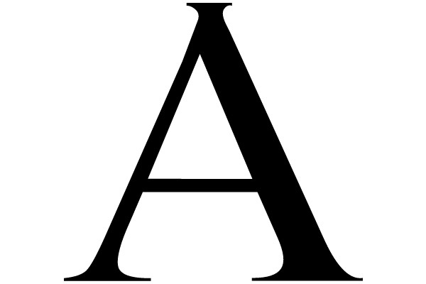 Bold Capital Letter A