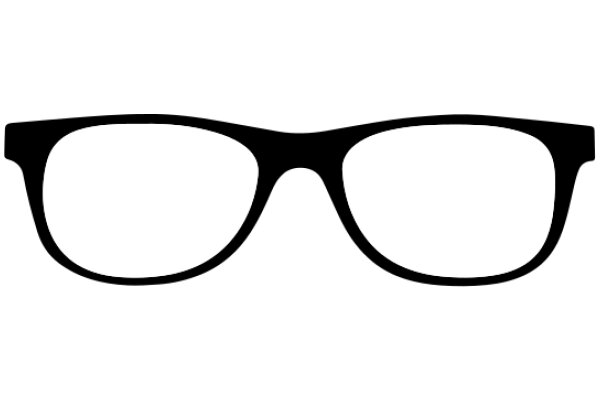 Stylish Black Eyeglasses Icon