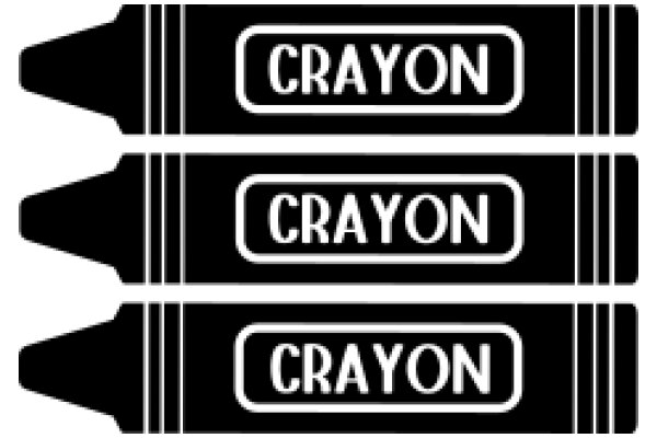 A Set of Crayons with the Word 'Crayon' on Them