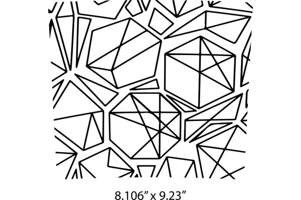 Abstract Geometric Pattern with Dimensions