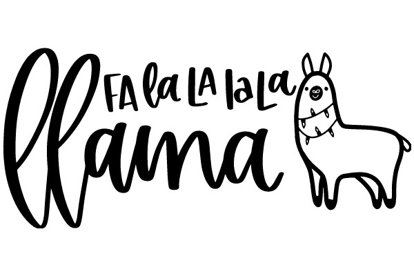 A Playful Blend of Language and Imagery: A Llama's Perspective on the Song 'Fa La La La' from 'The Muppets'.