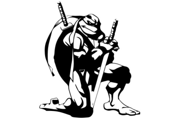 The Silent Guardian: A Illustration of Leonardo da Vinci's Famous Character, Teenage Mutant Ninja Turtles