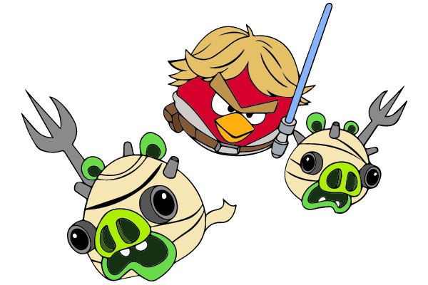 Angry Birds vs. Galactic Pigs: The Space Clash