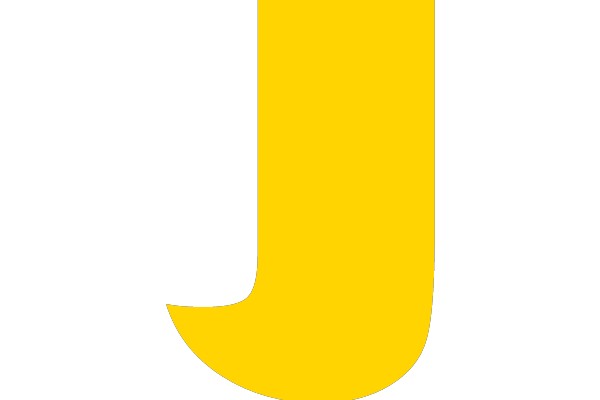 Bold Yellow and Black Letter J